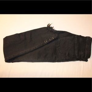 Zara Black jeans with piercings!